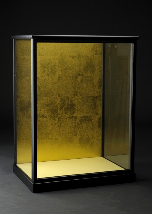 仏像】【黒フレーム】ガラスケース - M＋サイズ | 展示ケース・展示台