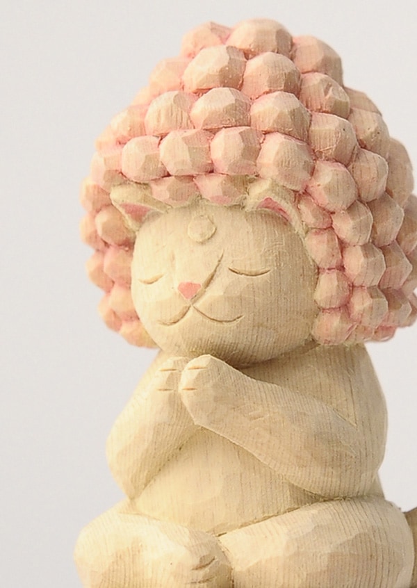 仏像】木彫りの五劫思惟阿弥陀 猫仏さま | 猫仏 | | 仏像ワールド