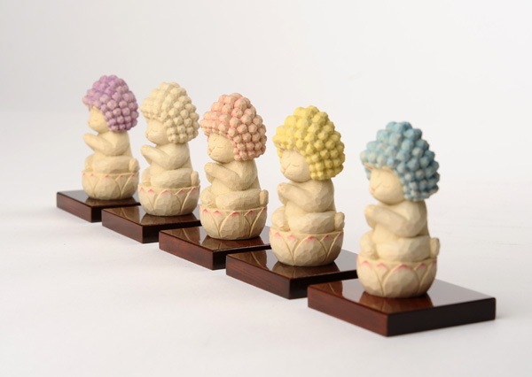 仏像】木彫りの五劫思惟阿弥陀 猫仏さま | 猫仏 | | 仏像ワールド