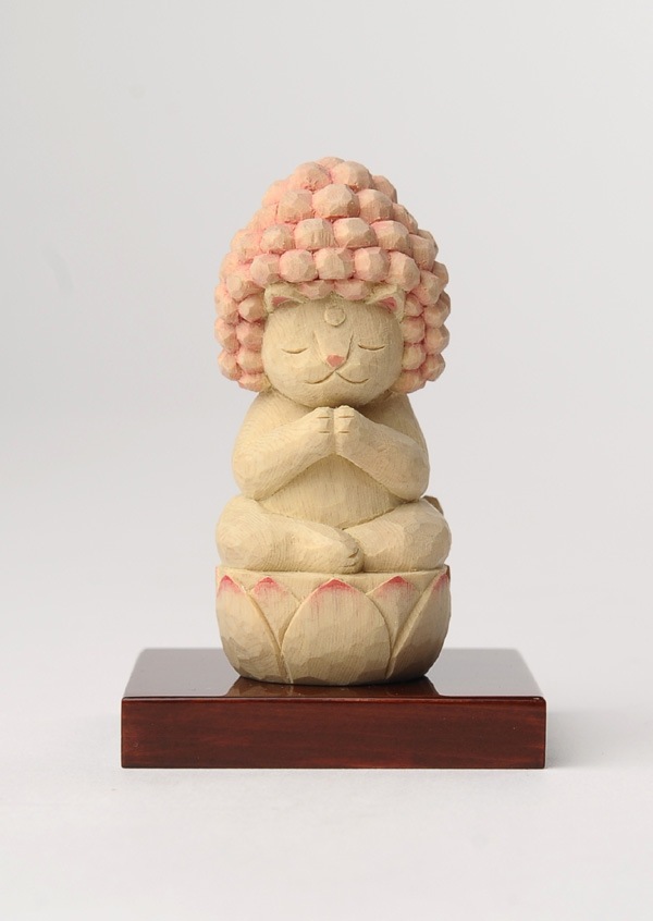 仏像】木彫りの五劫思惟阿弥陀 猫仏さま | 猫仏 | | 仏像ワールド