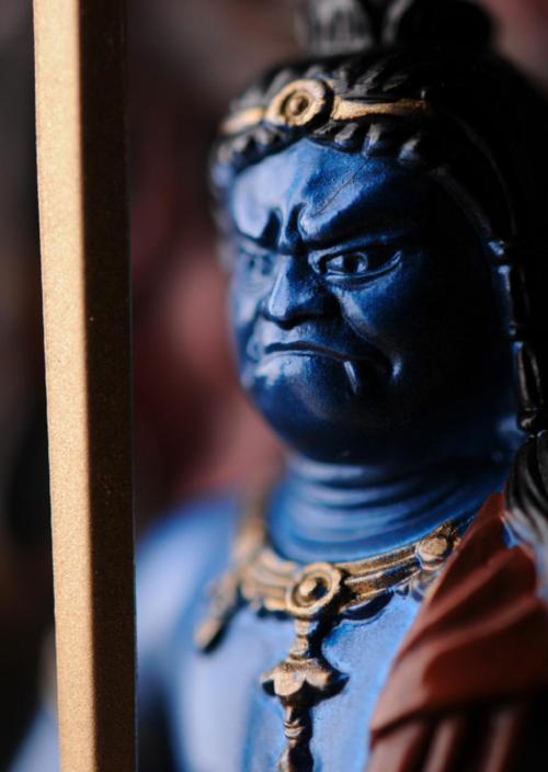 仏像】青不動明王 - 総高15.5cm 高岡銅器 | 日本の手技,高岡銅器の仏像