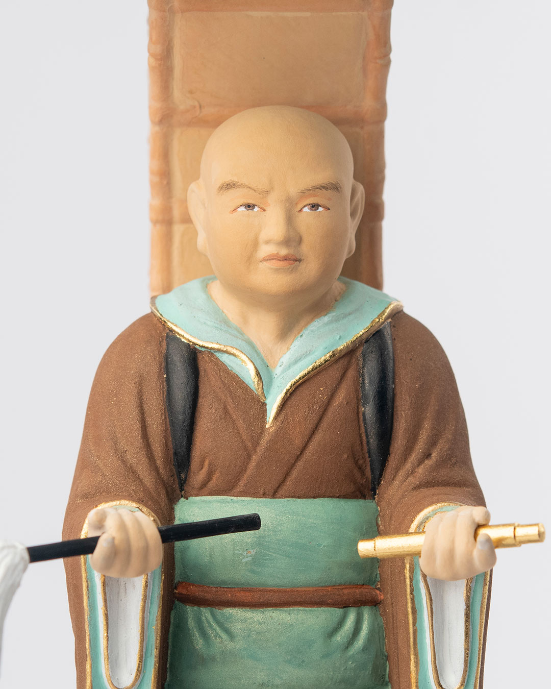 仏像】木造 玄奘三蔵像 酒井豪原型 篁千礼彩色 | 日本の手技,本格彩色