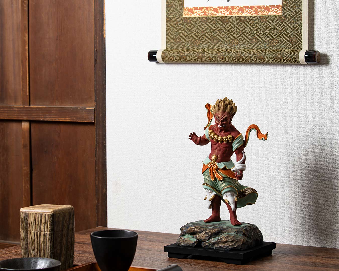 仏像】木造 深沙大将像 酒井豪原型 篁千礼彩色 | 日本の手技,本格彩色