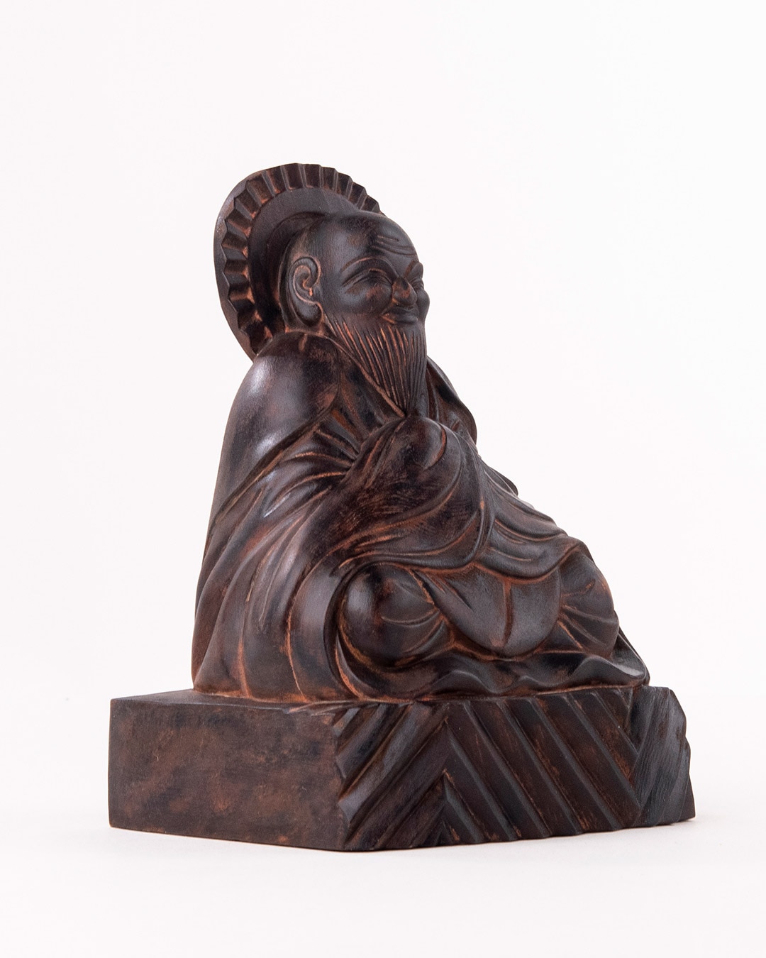 版画　(林正日呂　微笑地蔵仏)  木喰微笑仏の版画を描く甲府市出身の版画家 版画 (林正日呂 微笑地蔵仏) 木喰微笑仏の版画を描く甲府市出身の版