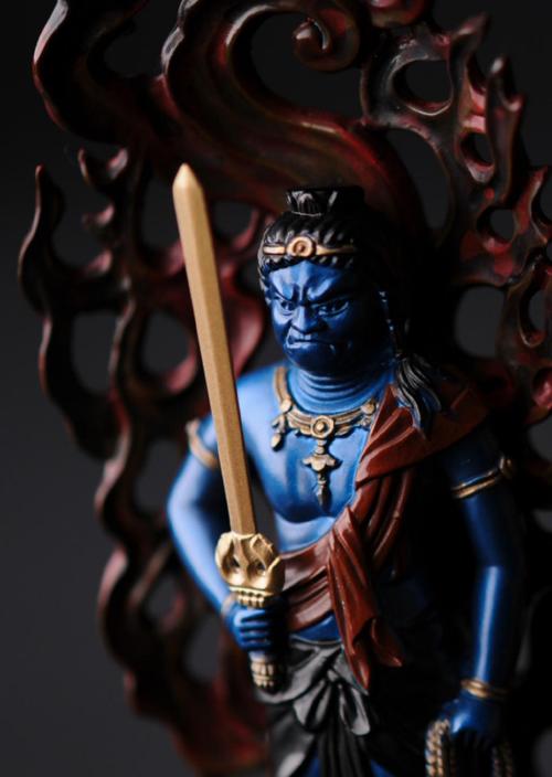 仏像】青不動明王 - 総高15.5cm 高岡銅器 | 日本の手技,高岡銅器の仏像