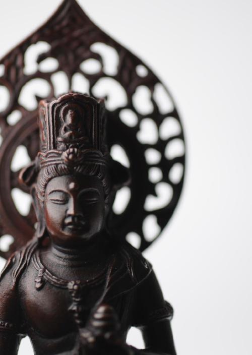 仏像】虚空蔵菩薩 - 総高14.5cm 銅製 高岡銅器 | 日本の手技,高岡銅器