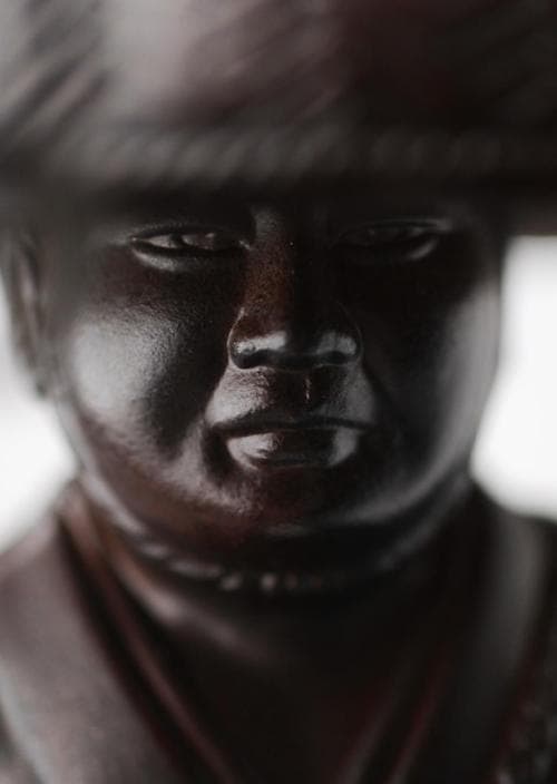 仏像】弘法大師（空海） - 総高24cm 茶彩色 高岡銅器 | 日本の手技