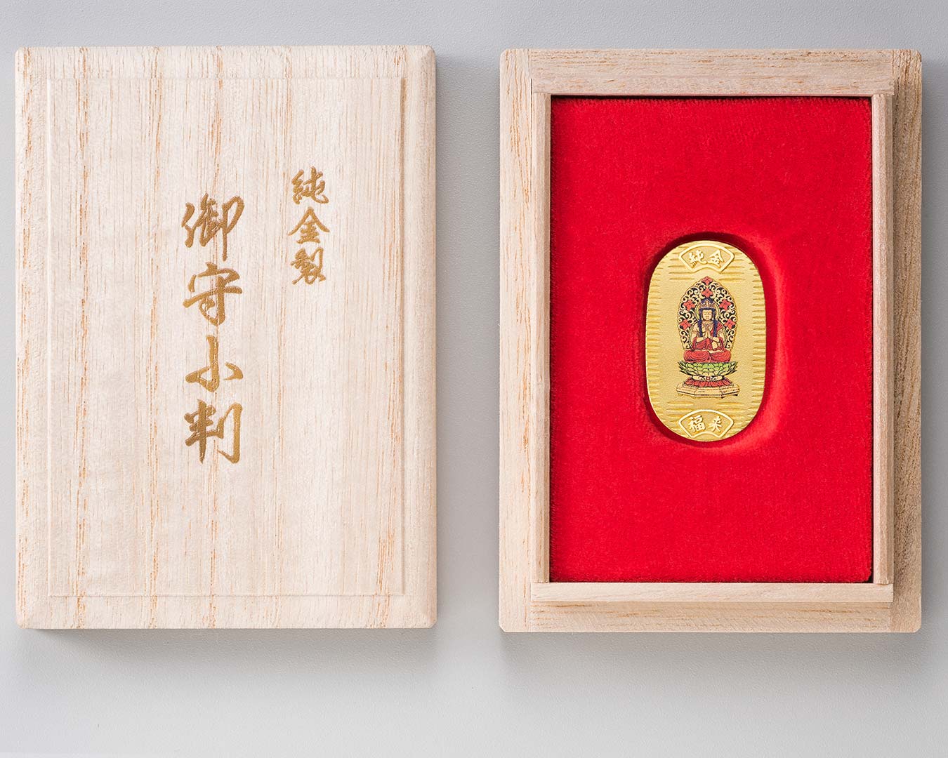 仏像】勢至菩薩 - 純金製 御守小判 | 日本の手技,純金製御仏像