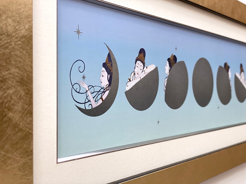 現代アート「満月と月見草」（未来絵画） 草間彌生 「三本の花(Ⅰ)」 - ARToRIDe アートライド