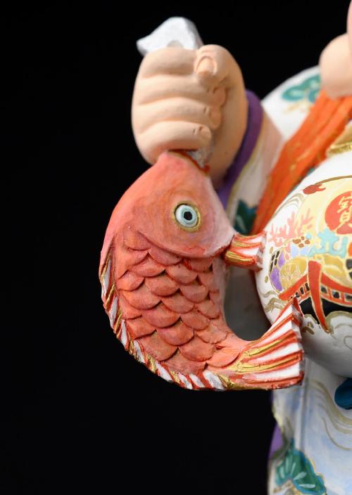 仏像】恵比寿 - 篁千礼彩色 | 日本の手技,本格彩色仏像（篁千礼