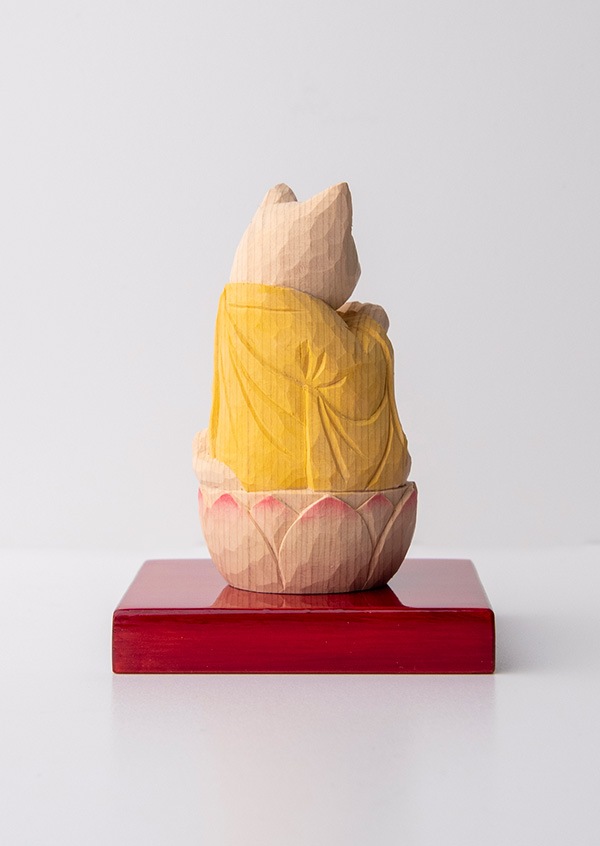 やっかい猫様 レトロ 木彫 壁かけ