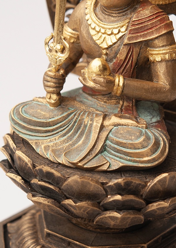 仏像】虚空蔵菩薩 丑・寅年の守護本 尊身丈2寸 古美彩色仕上げ | 干支