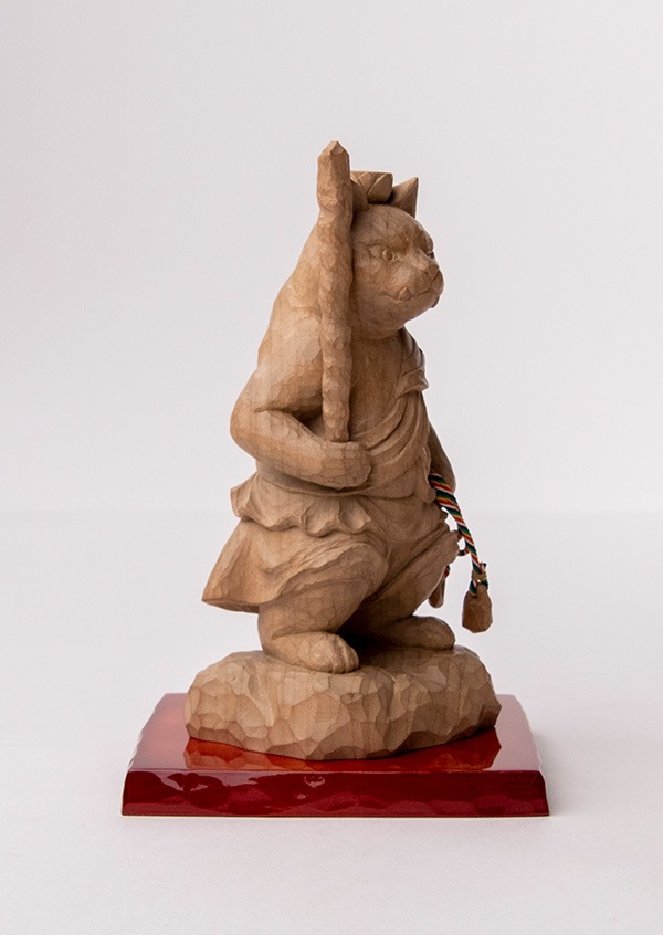 仏像】木彫りの立不動明王猫（大） | 猫仏 | | 仏像ワールド