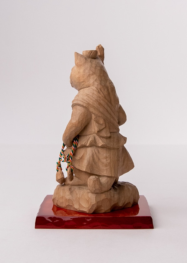 猫の置物　不動明王　ハチワレ　陶器　仏像 猫仏像 陶器 不動明王 猫の置物 - メルカリ