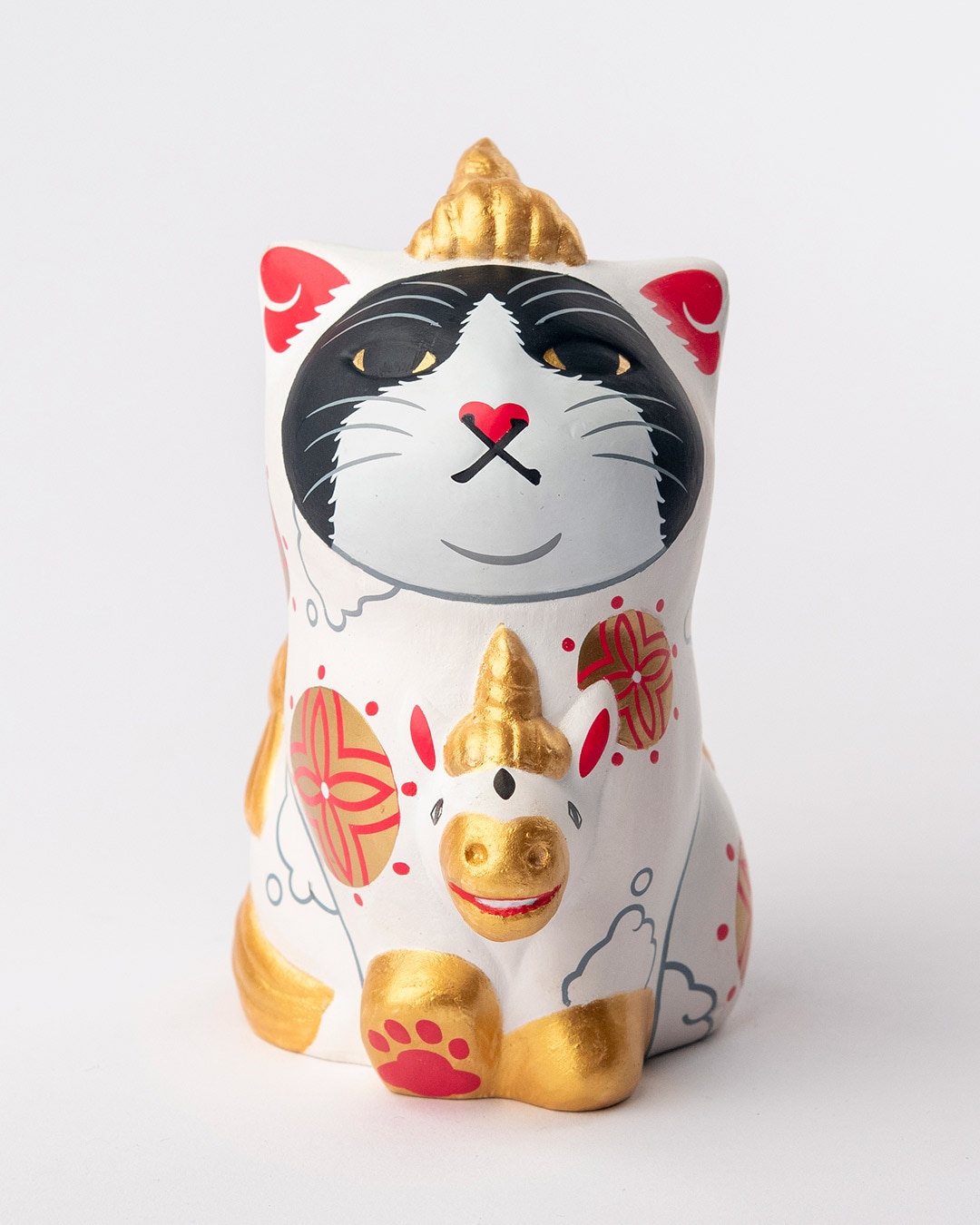 仏像】みんなのカオデカクン「天馬猫」（紅白セット） | 開運・縁起物