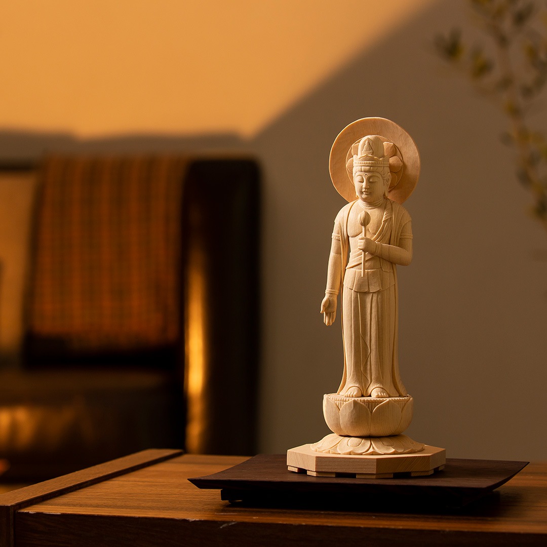 仏像】現代仏像「聖観音」藤田燿憶作 | 現代仏像 | | 仏像ワールド