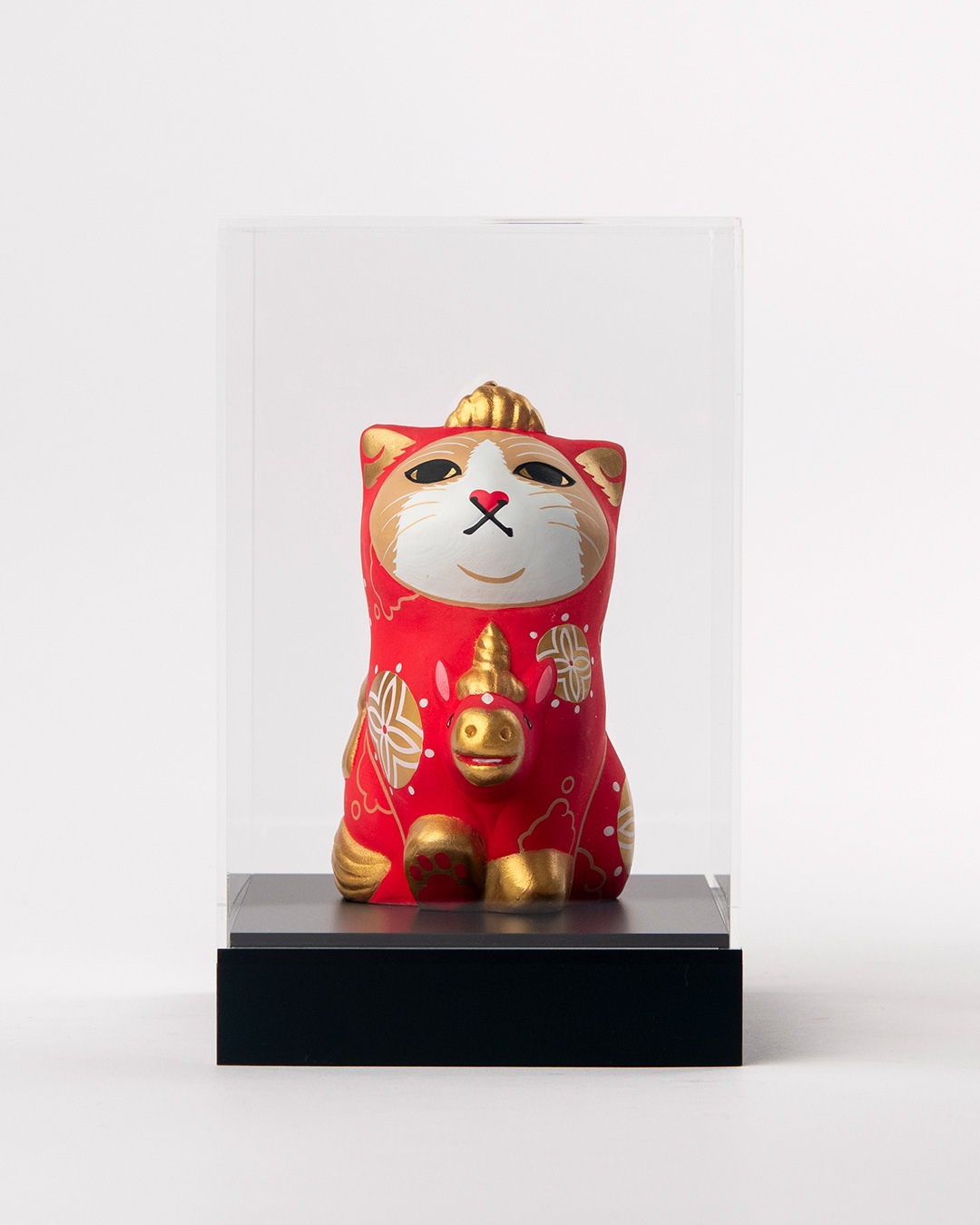 仏像】みんなのカオデカクン「天馬猫」用ディスプレイケース | 展示