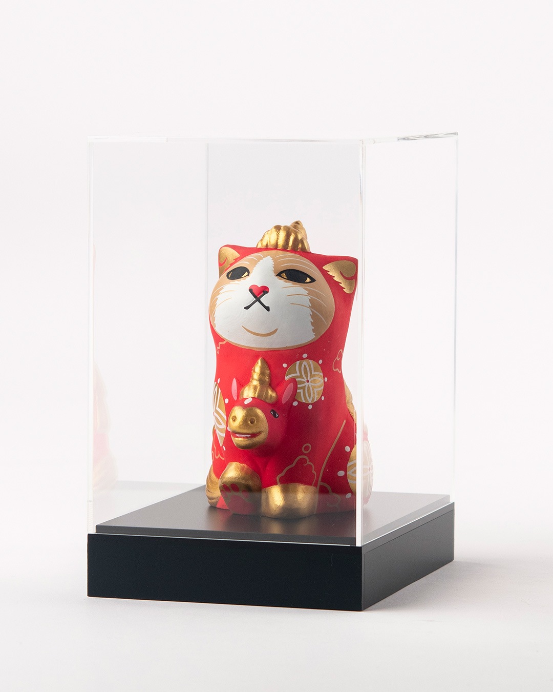 仏像】みんなのカオデカクン「天馬猫」用ディスプレイケース | 展示