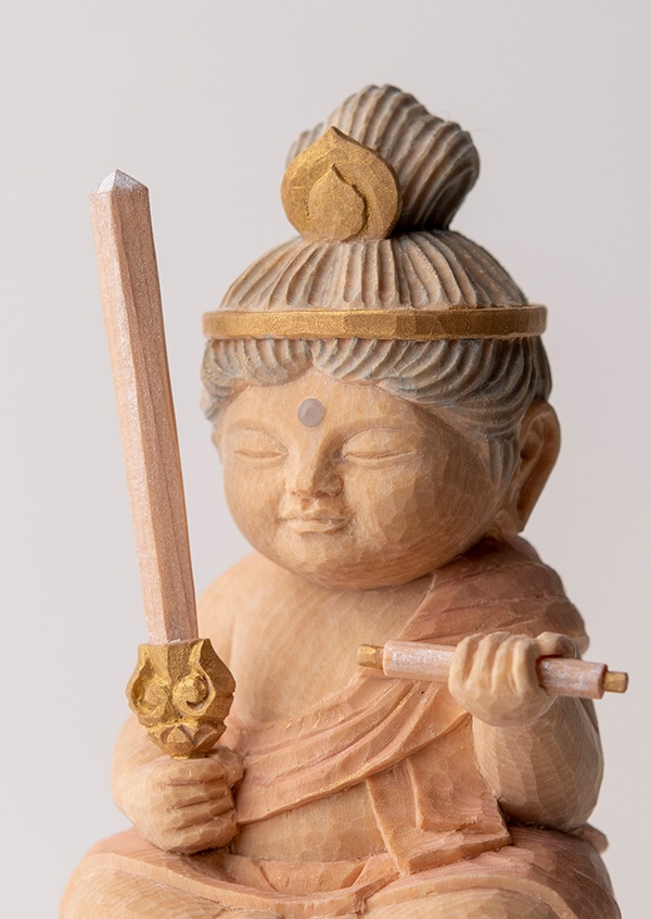 仏像】定額山壽量院 祈祷開眼 仏屋さかい『童仏 文殊菩薩』 | 仏屋