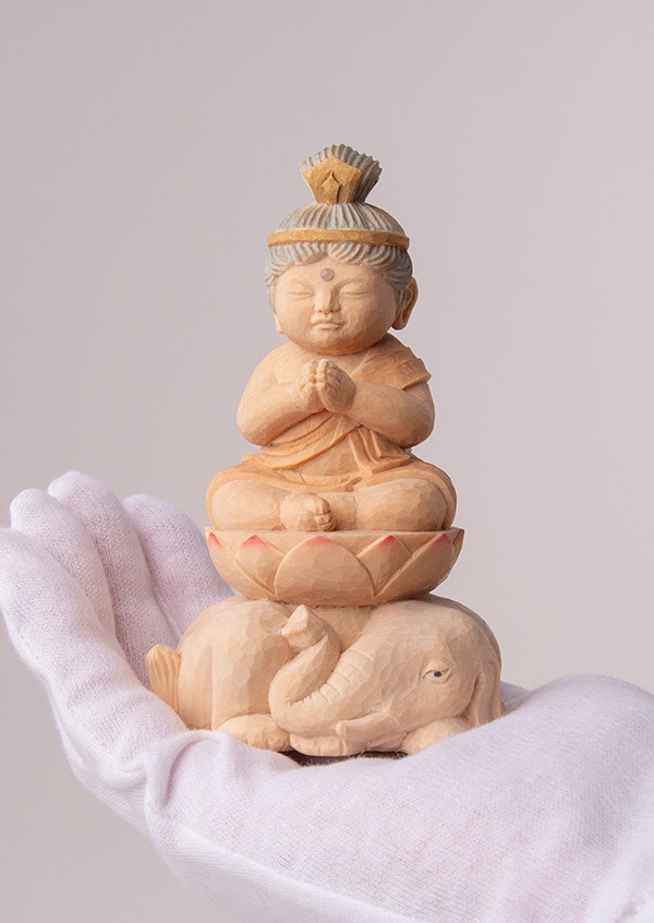 仏像】定額山壽量院 祈祷開眼 仏屋さかい『童仏 普賢菩薩』 | 仏屋