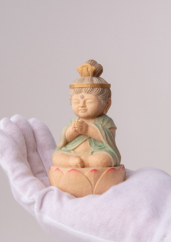仏像】定額山壽量院 祈祷開眼 仏屋さかい『童仏 勢至菩薩』 | 仏屋