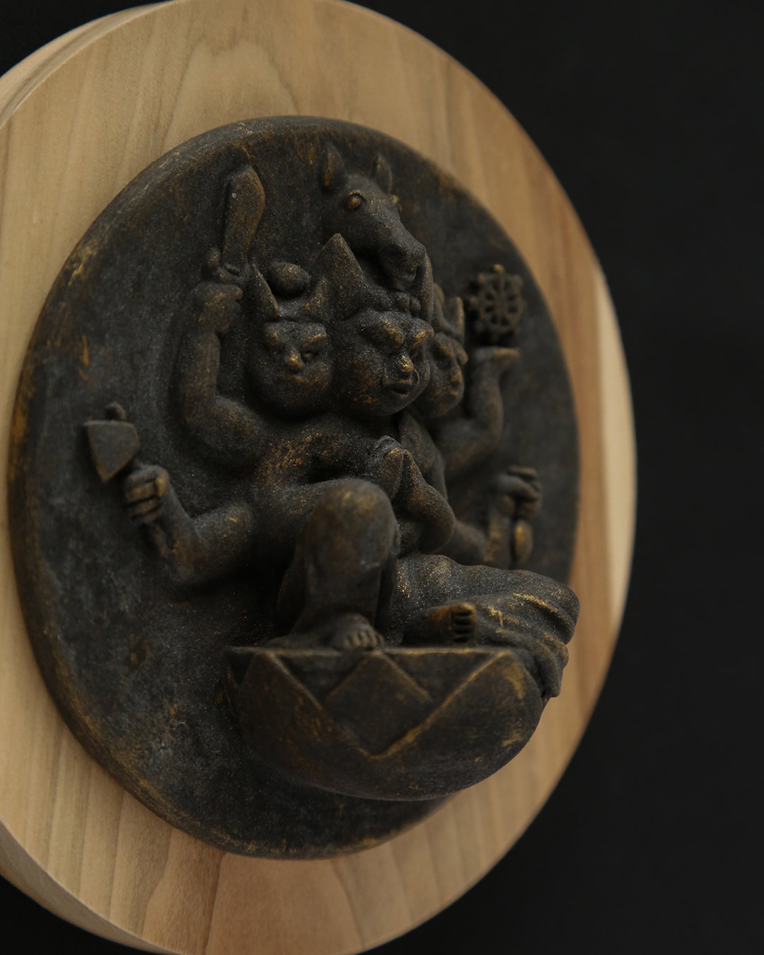 仏像】馬頭観音懸仏 中村駿作 | 開運・縁起物,干支「午」の置物