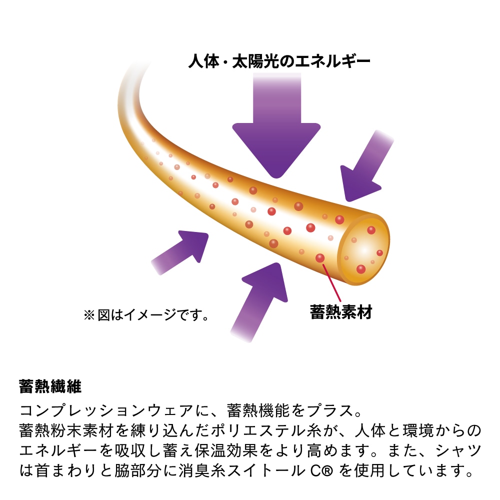 JW-249 BTサーモエボエアー ミディアムウェイト ハーフジップ ハイネックシャツ