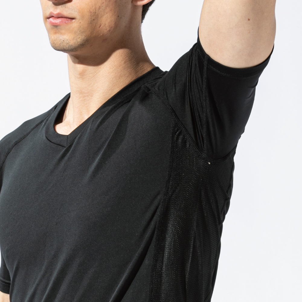 JW-622 BT冷感・消臭パワーストレッチ 半袖Vネックシャツ