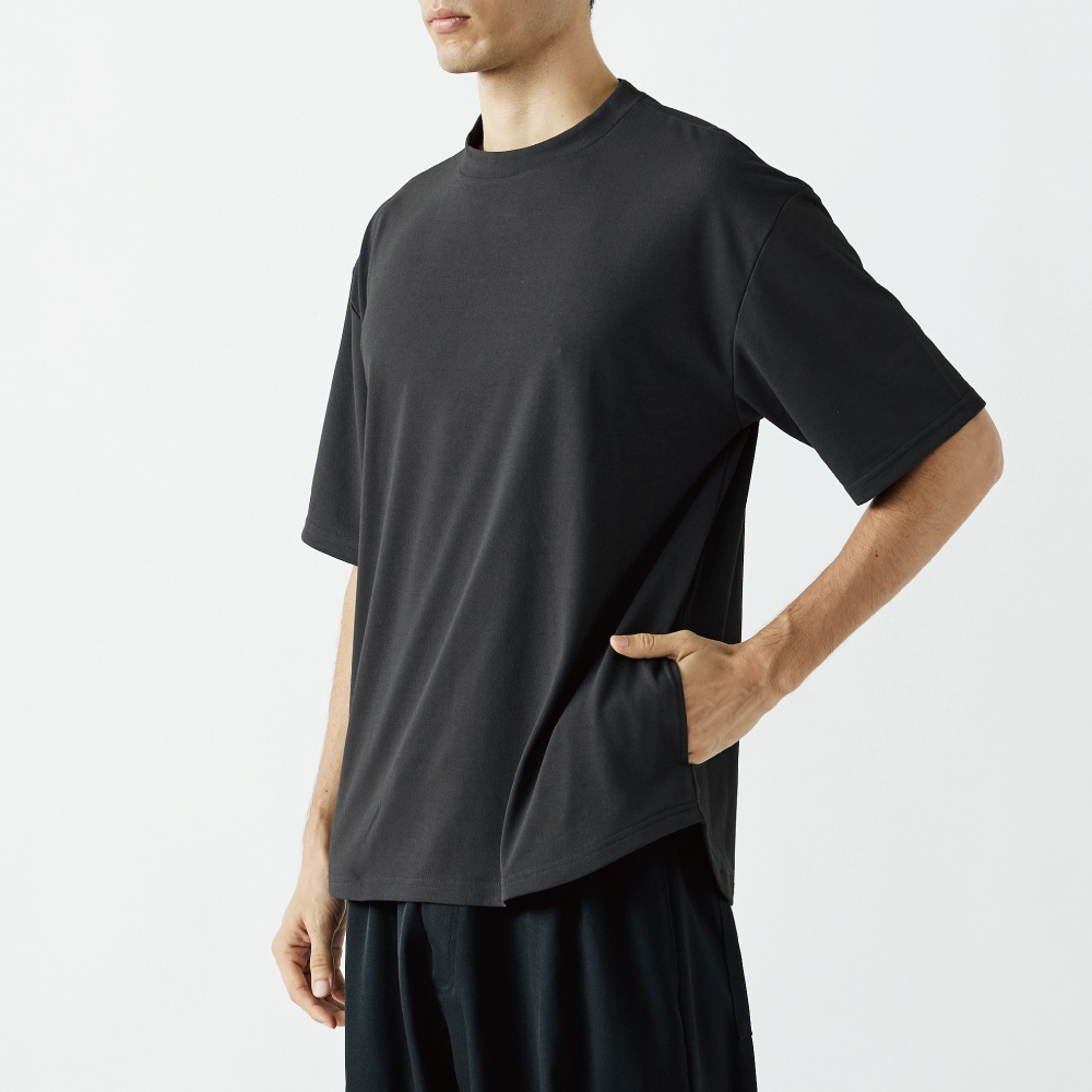 FB-710 フーバー 汗染み軽減オーバーサイズ 5分袖 クールTシャツ（ミディアムウェイト）