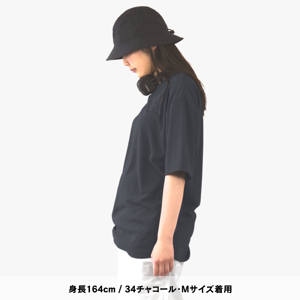 FB-710 フーバー 汗染み軽減オーバーサイズ 5分袖 クールTシャツ（ミディアムウェイト）