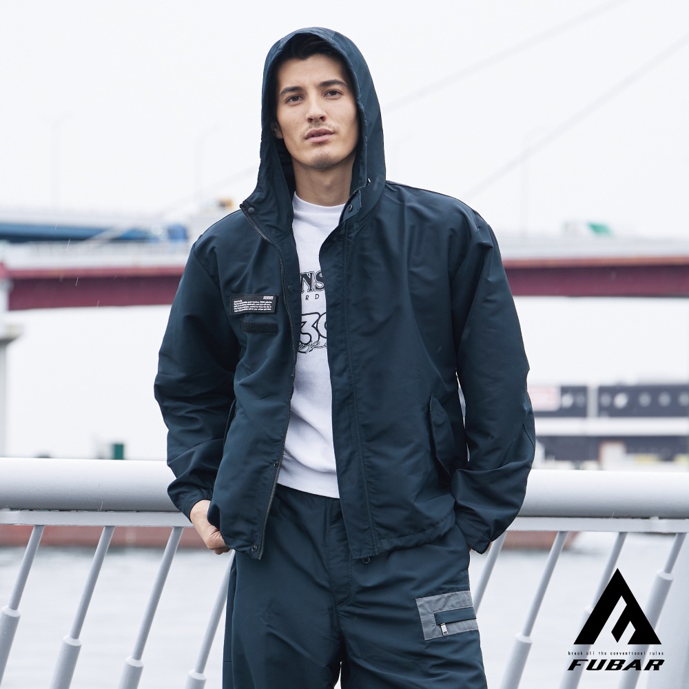 FB-241 フーバー オーバーサイズ ショートブルゾン（フード付き）