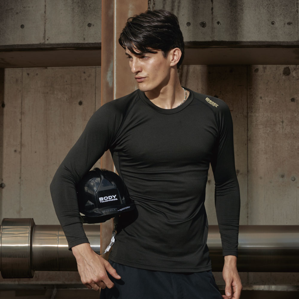 JW-248 BTパワーストレッチ サーモ エボ クルーネックシャツ