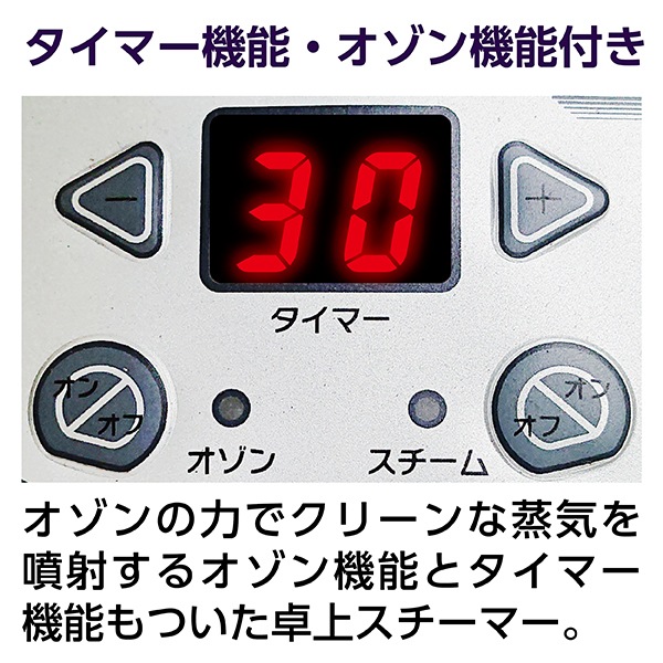 F-101 卓上ミニスチーマー デジタルパネル タイマー機能付き F-101