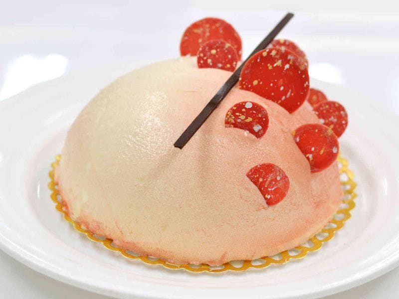 アントルメ・ド・レ・ダマンド・リチ・オ・コアントロー・エ・ソン・クール・ド・キャトル・フリュイ・ルージュ・オ・ストルーゼル・オ・スペキュロス