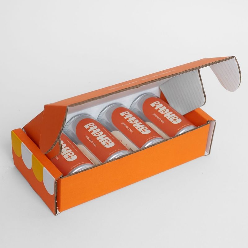 カネッタ　缶ワイン（オレンジ）187ml×4×4セット