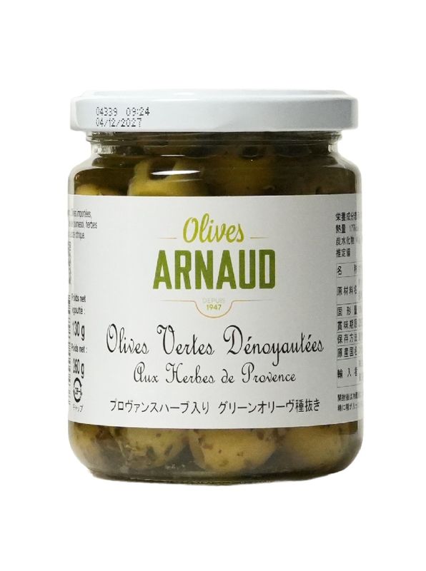 ﾌﾟﾛｳﾞｧﾝｽﾊｰﾌﾞ入り ｸﾞﾘｰﾝｵﾘｰｳﾞ種抜き 260g