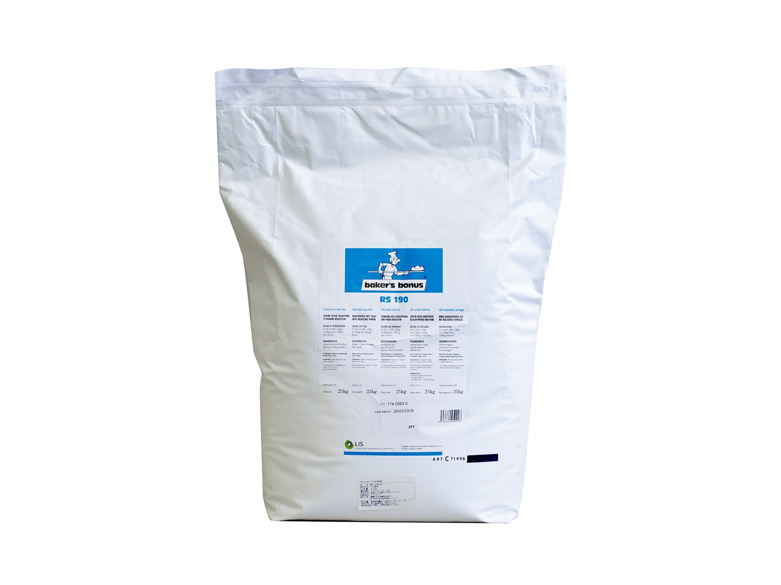 RS190（不活性酵母）25kg