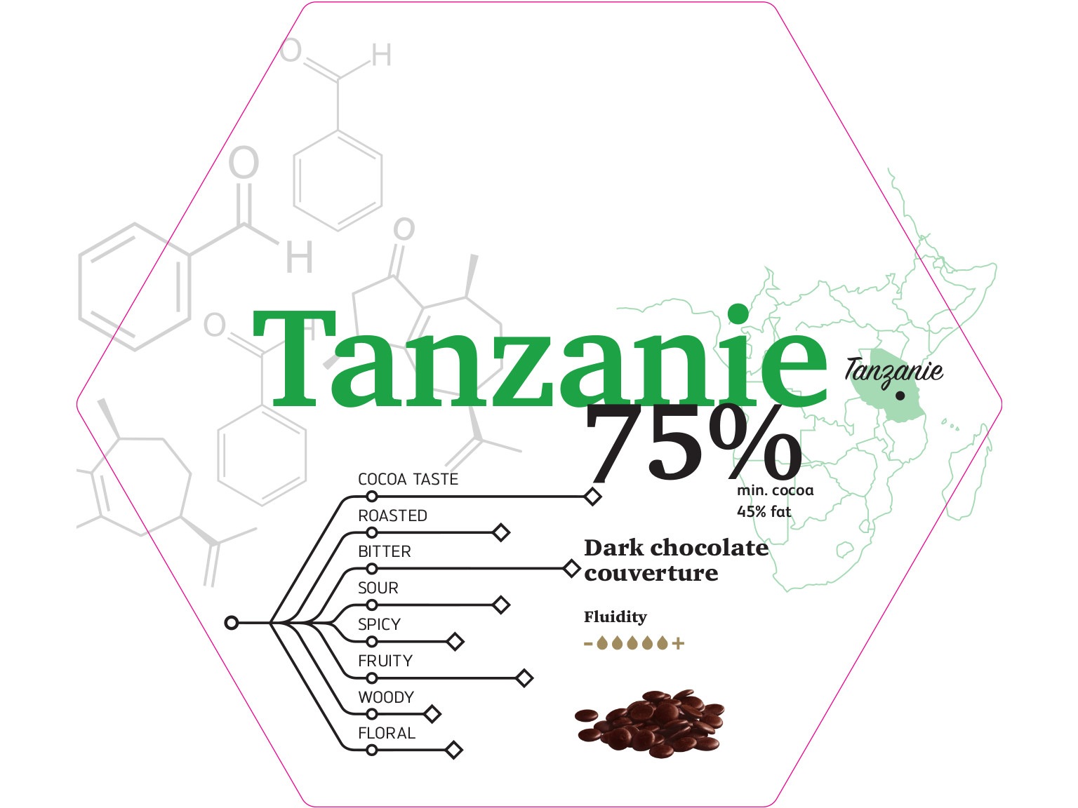 ピストール タンザニア カカオ75% 1kg