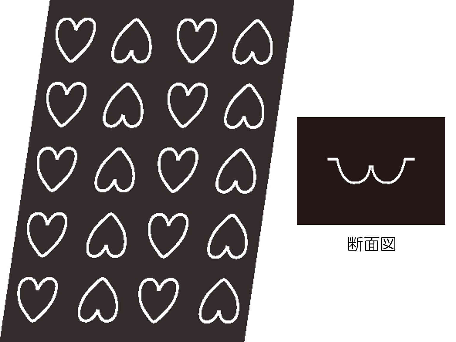 FP 1073 立体ハート