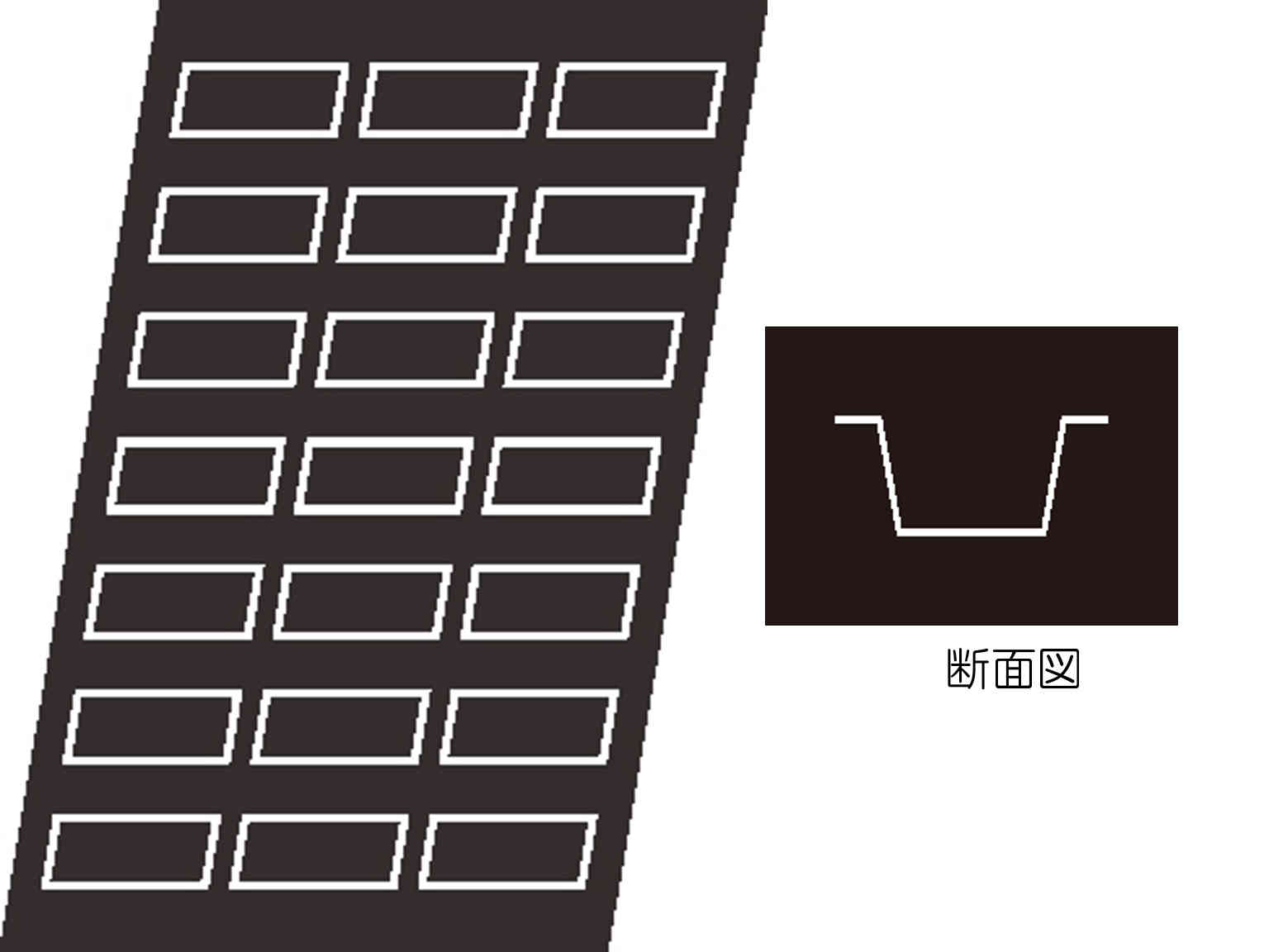 ドゥマール FP 1757 ケーキ（長方形） Ｆ