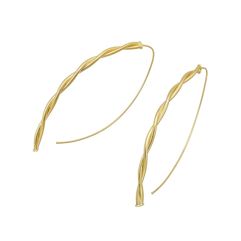 K18YG ゴールドピアス ブルーオーロ 