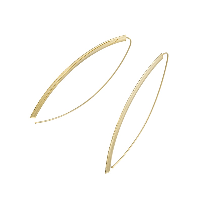 K18YG ゴールドピアス ブルーオーロ 