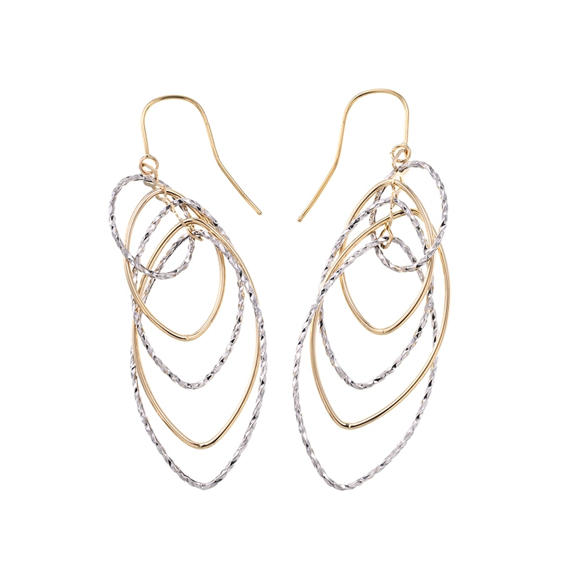 K18YG ゴールドピアス ブルーオーロ 