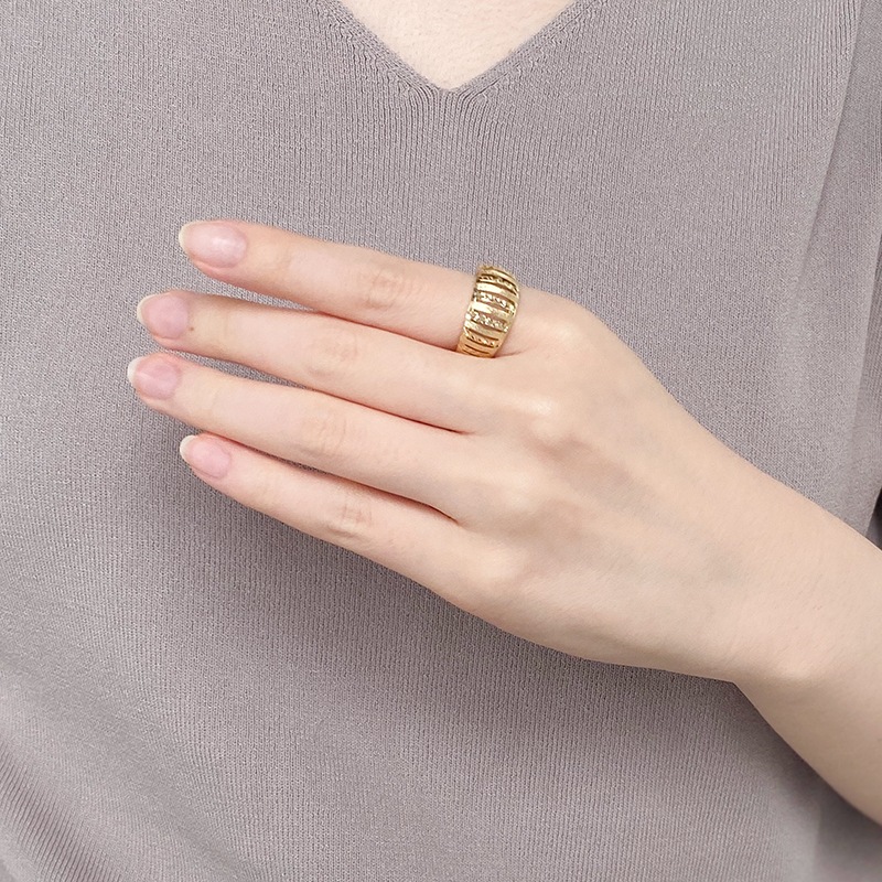 K18YG ゴールドリング ミリオリーニ 