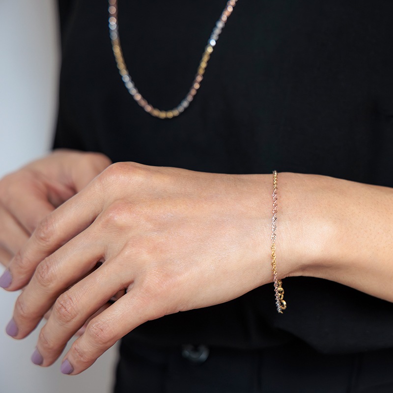 K18YGゴールドブレスレット 