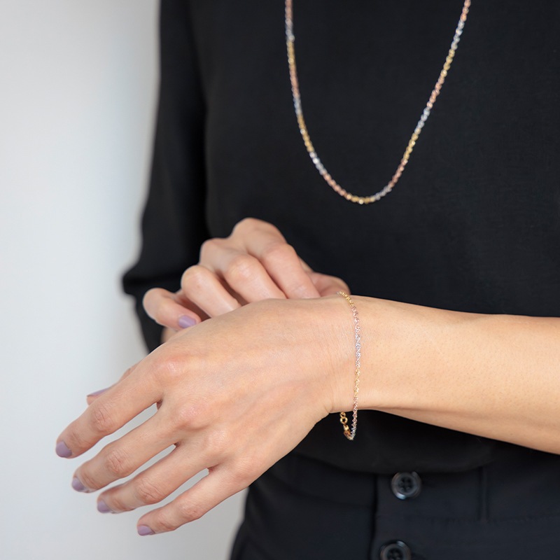 K18YGゴールドブレスレット 