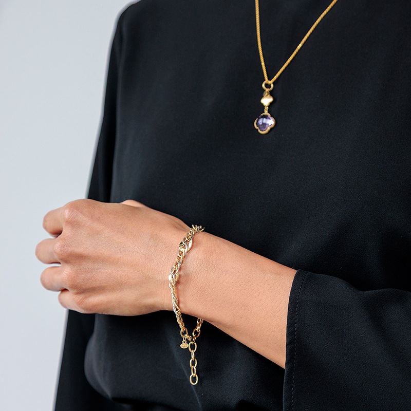 K18YG/WG フィオレンティーナ ブレスレット 