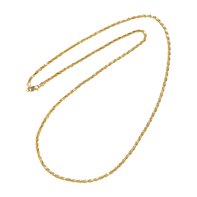 K18YG/YG(ロジウムメッキ) ゴールドネックレス LAC 