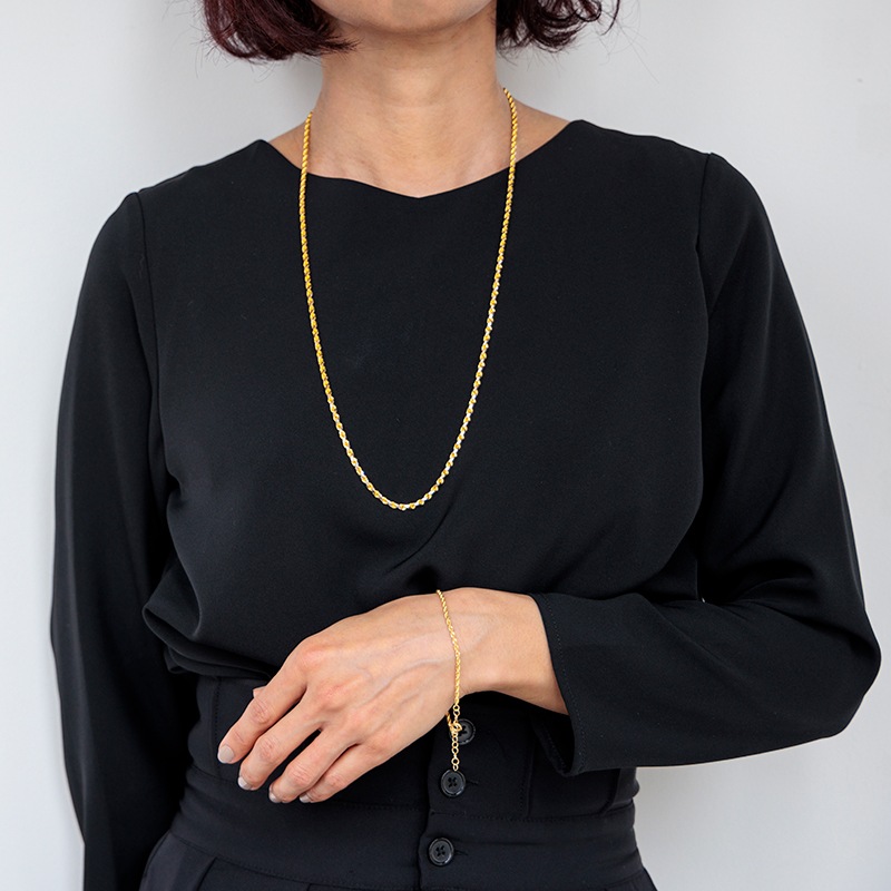 K18YG ゴールドブレスレット 