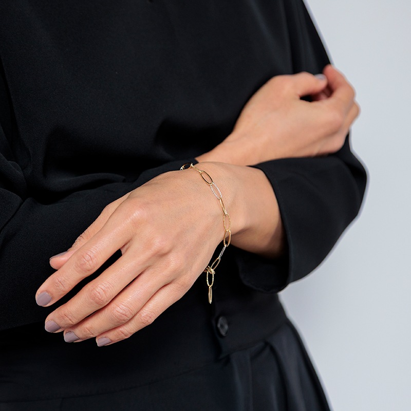 K18YG/WG フィオレンティーナ ブレスレット 